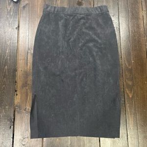 Wilfred Free suede pencil skirt